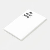 Hoofdmedewerker hard werken post-it® notes (Schuin)