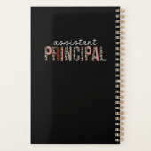 Hoofdmedewerker Leopard Print Funny Gift Planner (Achterkant)