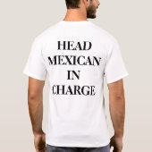 HOOFDMEXICAN IN AANMERKING T-SHIRT (Achterkant)