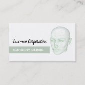 Hoofdmodel, plastische chirurg, plastische chirurg visitekaartje (Voorkant)