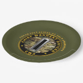 Hoofdofficier van het bevel 5 (CW5) Bevordering Papieren Bordje (Gekanteld)