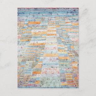 Hoofdpad en doorgang door Paul Klee Briefkaart