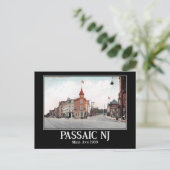 Hoofdpagina. Passaic NJ, Vintage 1909 Briefkaart (Staand voorkant)