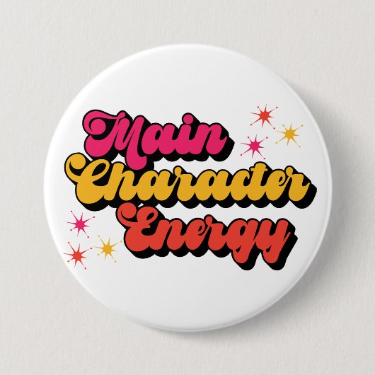 Hoofdpersonage Energy Bookish Ronde Button 7,6 Cm (Voorkant)