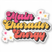 Hoofdpersonage Energy Bookish Sticker (Voorkant)