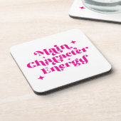 Hoofdpersonage Energy Pink Bier Onderzetter (Linkerzijde)