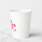 Hoofdpersonage Energy Pink Papieren Bekers (Links)