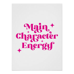 Hoofdpersonage Energy Pink Perfect Poster