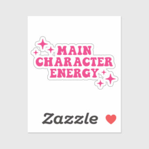 Hoofdpersonage Energy Pink Sticker