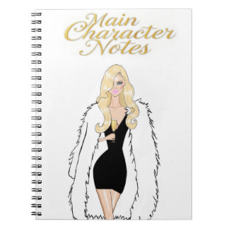 Hoofdpersonage Luxe Modetekstboek Notitieboek