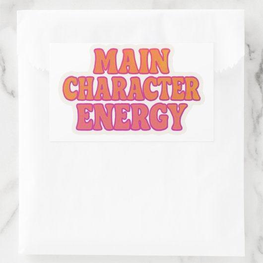 Hoofdpersoon Energie Sticker - Esthetisch (Tas)