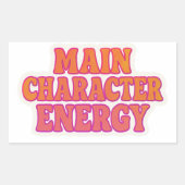 Hoofdpersoon Energie Sticker - Esthetisch (Voorkant)