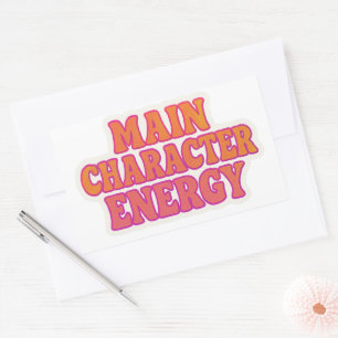 Hoofdpersoon Energie Sticker - Esthetisch