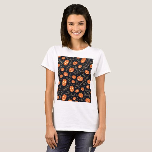 Hoofdpersoon op Halloween Day T-shirt (Voorkant volledig)