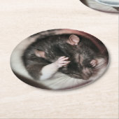 Hoofdpijn! Ronde Kartonnen Onderzetter (Gebogen)