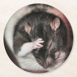 Hoofdpijn! Ronde Kartonnen Onderzetter