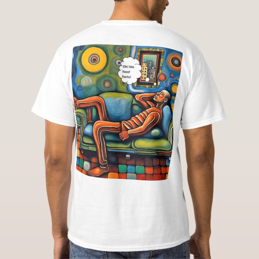 Hoofdpijn T-shirt (Achterkant)