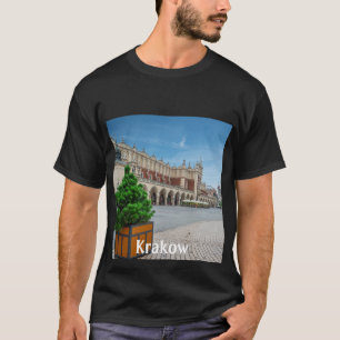 Hoofdplein in de oude binnenstad van Krakau, Polen T-shirt