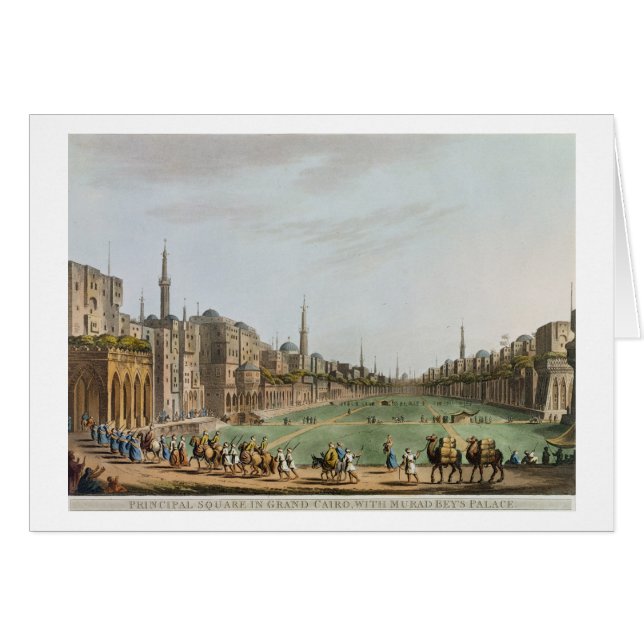 Hoofdplein in Grand Cairo, met Murad Bey's (Voorkant Horizontaal)