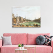 Hoofdplein in Grand Cairo, met Murad Bey's Canvas Afdruk (Insitu (Woonkamer))