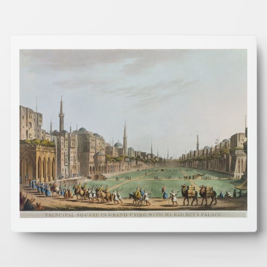 Hoofdplein in Grand Cairo, met Murad Bey's Fotoplaat (Voorkant)