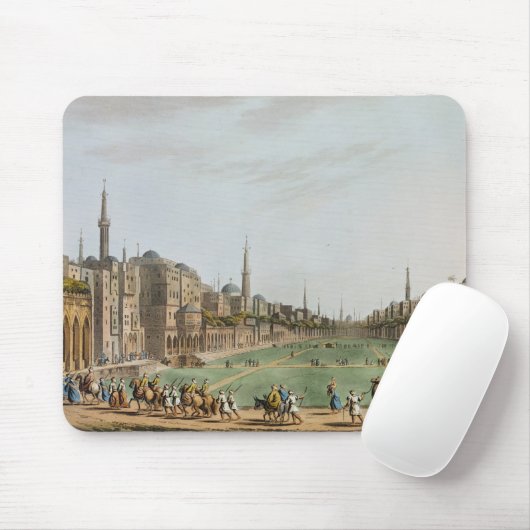Hoofdplein in Grand Cairo, met Murad Bey's Muismat (Met muis)