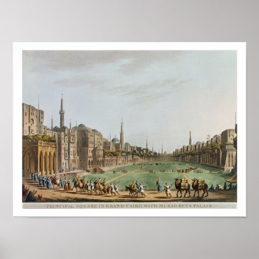 Hoofdplein in Grand Cairo, met Murad Bey's Poster (Voorkant)