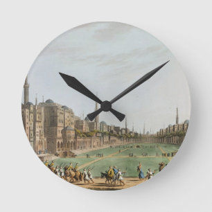 Hoofdplein in Grand Cairo, met Murad Bey's Ronde Klok