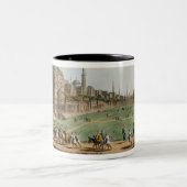 Hoofdplein in Grand Cairo, met Murad Bey's Tweekleurige Koffiemok (Center)