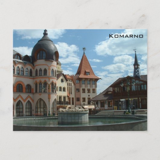 Hoofdplein - Komarno Briefkaart (Voorkant)