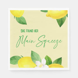 Hoofdpleister Elegant Lemon Yellow Citrus Shower Servet