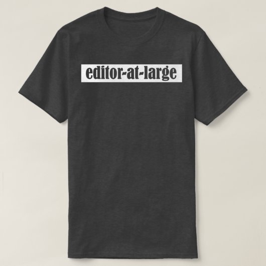 hoofdredacteur t-shirt (Design voorkant)
