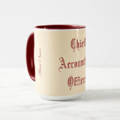 "Hoofdrekenplichtige" Mok (Voorkant links)