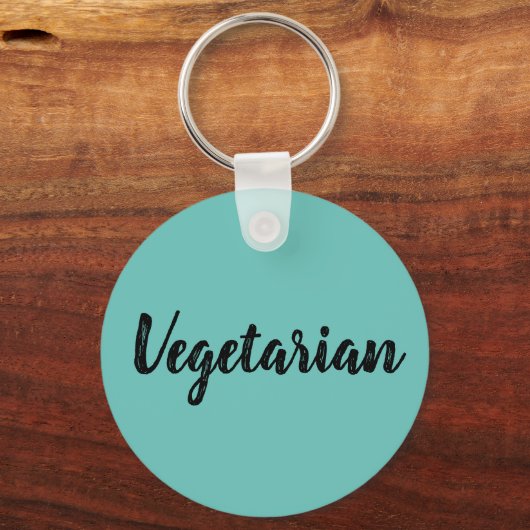 Hoofdring - Vegetarisch Ocean Blue Sleutelhanger (Voorkant)