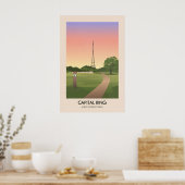 Hoofdroute Lange Afstand Wandelpad Reisposter Poster (Keuken)