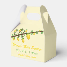 Hoofdrukregel Lemon Genderneutraal Baby shower Bedankdoosjes