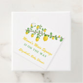 Hoofdrukregel Lemon Genderneutraal Baby shower Bedankjes Labels (In situ)