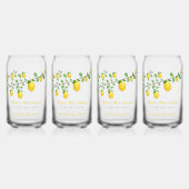 Hoofdrukregel Lemon Genderneutraal Baby shower Blikvorm Glas (Voorkant)