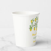 Hoofdrukregel Lemon Genderneutraal Baby shower Papieren Bekers (Rechts)