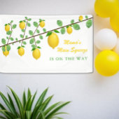 Hoofdrukregel Lemon Genderneutraal Baby shower Spandoek