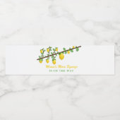 Hoofdrukregel Lemon Genderneutraal Baby shower Waterfles Etiket (Enkel label)