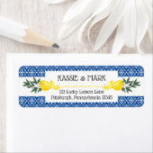 Hoofdrukregel Tropical Return Address Label (Insitu)