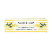 Hoofdrukregel Tropical Return Address Label (Voorkant)