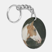 Hoofdschot 2 van het schilderpaard sleutelhanger (Voorkant Links)