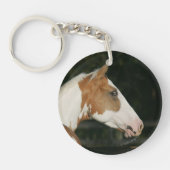 Hoofdschot 2 van het schilderpaard sleutelhanger (Voorkant)