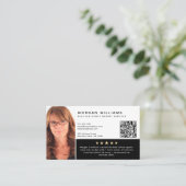 Hoofdschot QR Code Review Openbaar Notaris Visitekaartje (Staand voorkant)