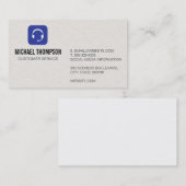 Hoofdset Visitekaartje (Voorkant / Achterkant)