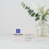 Hoofdset Visitekaartje (Staand voorkant)