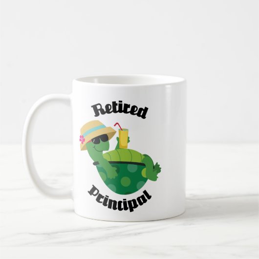 Hoofdsom in ruste (schildpad) koffiemok (Links)