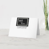 HOOFDSponsor Huwelijks Uitnodiging (Achterkant)